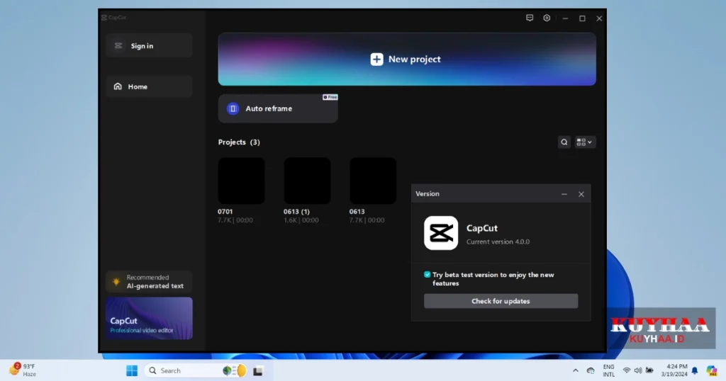 Download CapCut Full Version Terbaru